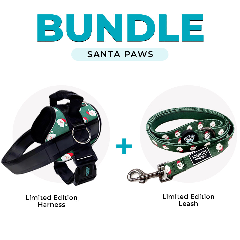 Santa Paws Limited Edition Joyride Premium Advanced Dog Harness 2.0 | Bundle