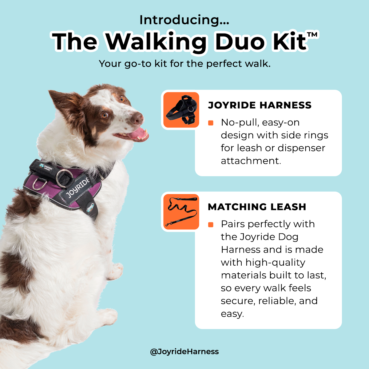 No Pull Joyride Dog Harness 2.0 (Solid Colors) | 10% Off
