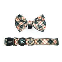 Fall Plaid Collar ( + free removable bowtie )