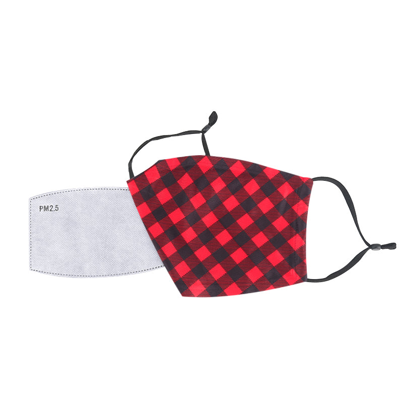 Red Plaid  Mask | 15% off