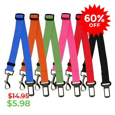 Dog seat sales belt restraint strap