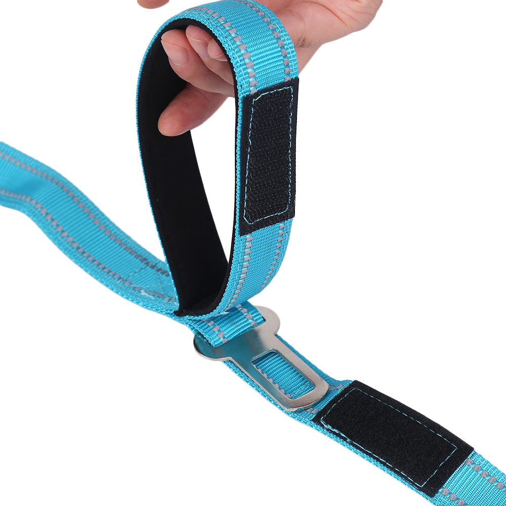 Dog Leash with Seat Belt Buckle