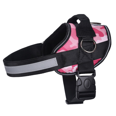 Pink Camo Dog Harness