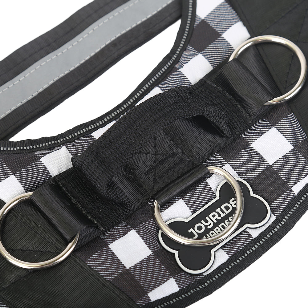 Black and White Dog Harness