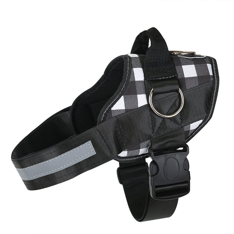 Black and White Dog Harness
