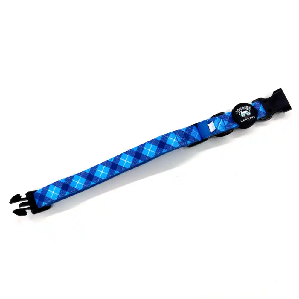 Blue Plaid Collar ( + free removable bowtie )