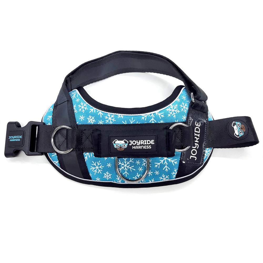 Light Blue Snowflake Dog Harness Joyride Harness