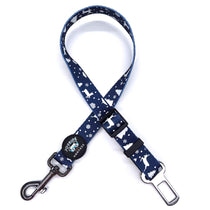 Navy Wonderland Dog Safety Seat Belt