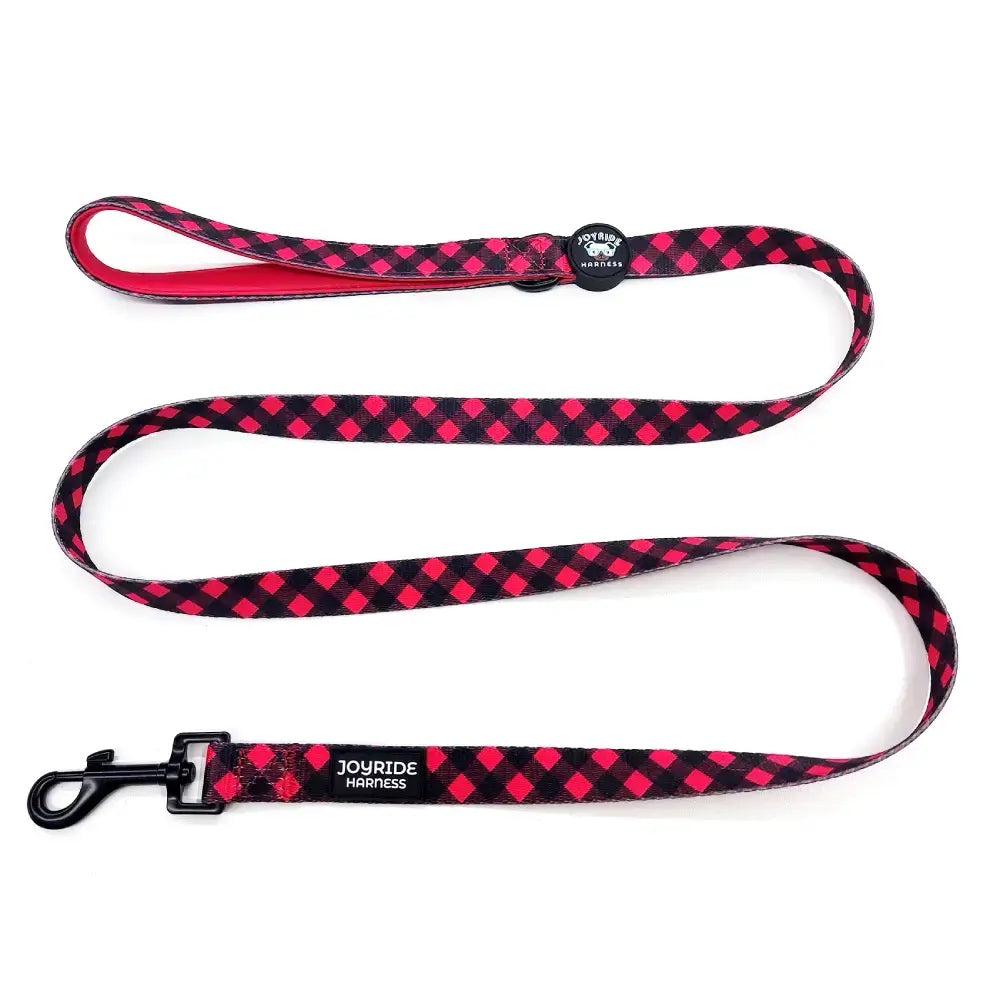 Red Plaid Matching Dog Leash
