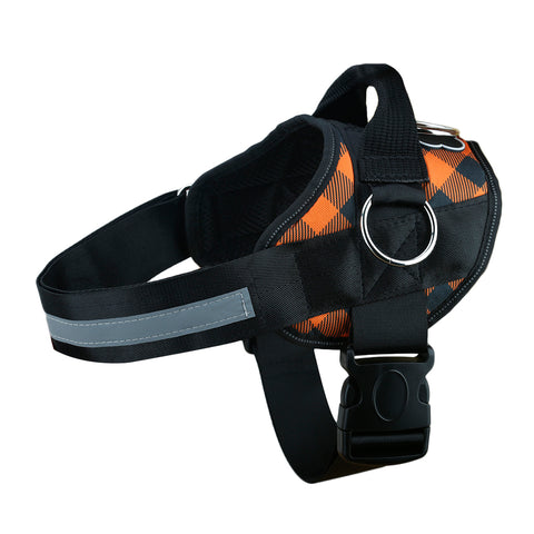 Orange Plaid Harness