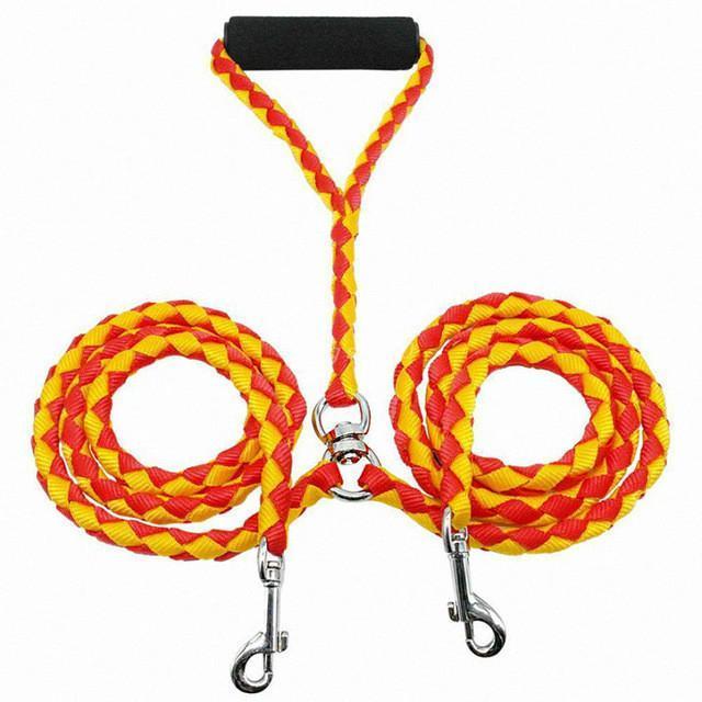 Double Dawg™  Power Leash 2 In 1 Dog Leash Gold Yellow